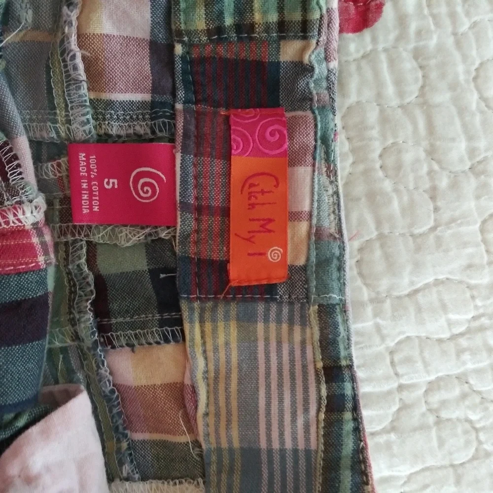 COPY - Catch My I Size 5 Pleated Plaid Skirt with belt